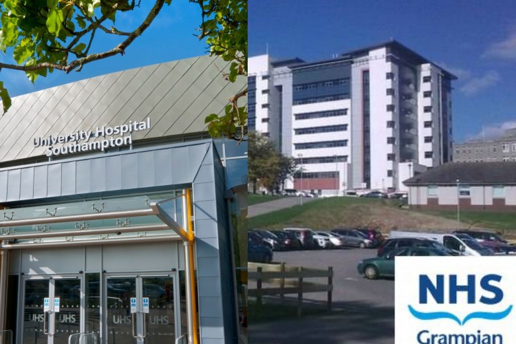 Southampton and Aberdeen hospitals
